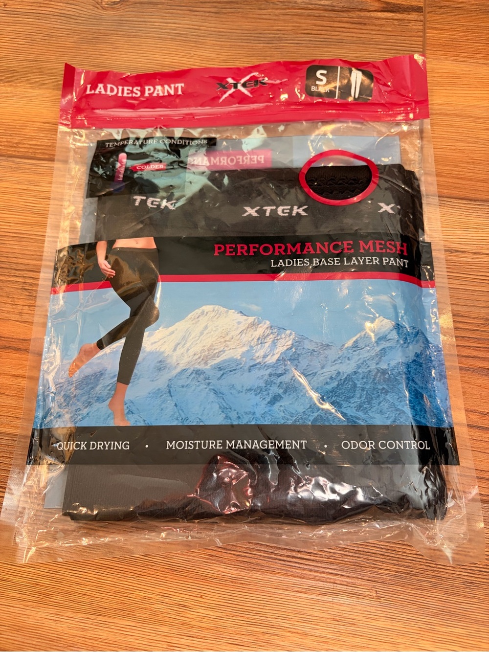 Performance Mesh Ladies Base Layer Pant - Black